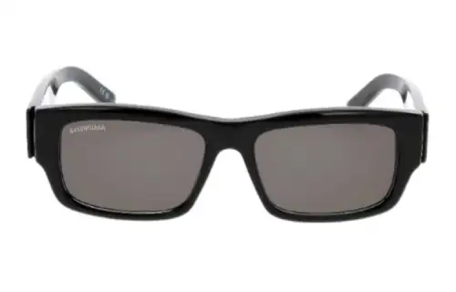 Balenciaga Rectangular Sunglasses Men's Black
