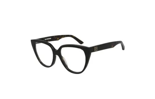 Balenciaga Irregular Shape Eyeglass Frames Women's Tortoiseshell