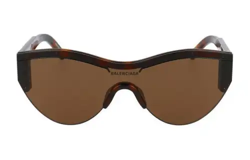 Balenciaga Shield/Wrap Frame Acetate Sunglasses