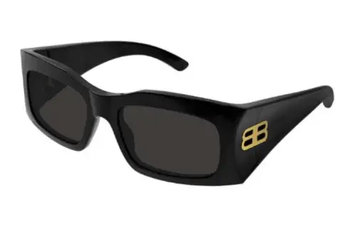 Balenciaga Irregular Shape Sunglasses Women's Black