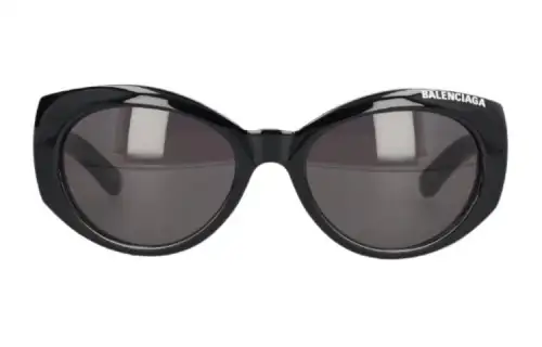 Balenciaga Irregular Shape Sunglasses Women's Black