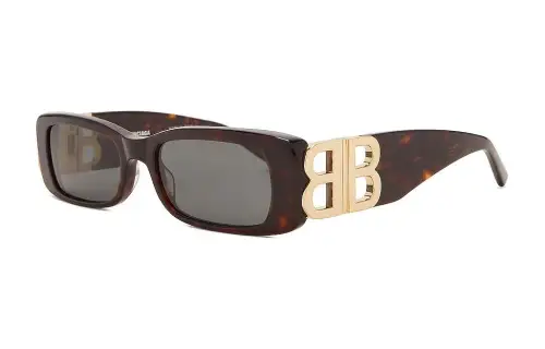 Balenciaga Rectangular Sunglasses Women's Tortoiseshell