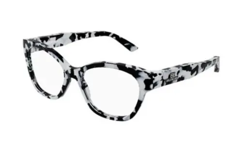 Balenciaga Acetate Irregular Shape Eyeglass Frames Women's Black