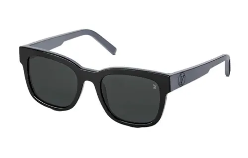 LOUIS VUITTON Square Sunglasses Unisex Black