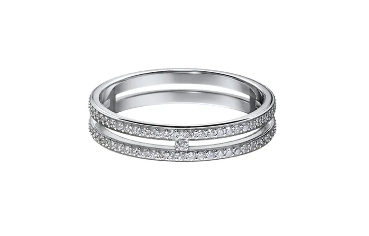 HERMES White Gold Rings Women's