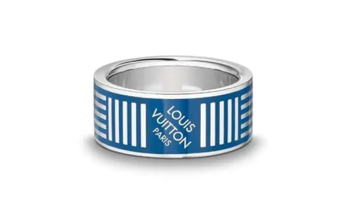 LOUIS VUITTON Metal Rings Unisex Blue