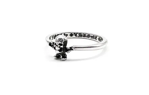 Chrome Hearts 925 Sterling Silver Rings Unisex Silver