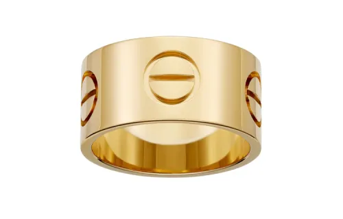 CARTIER LOVE 18K Gold Rings Unisex Gold