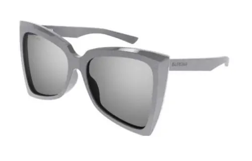 Balenciaga Irregular Shape Sunglasses Women's Gray
