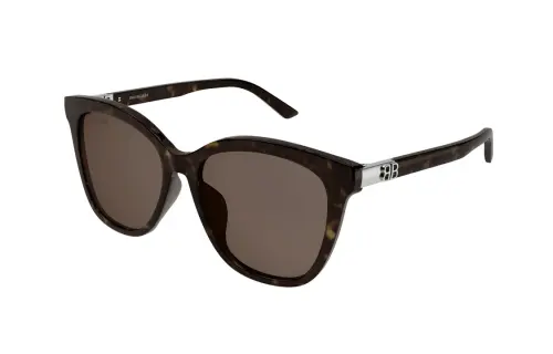 Balenciaga Acetate Square Sunglasses Women's Brown