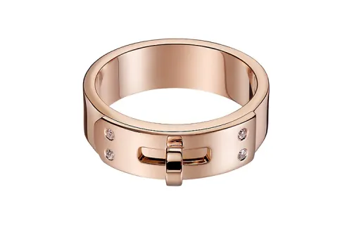 HERMES Kelly Karat Gold Rings Unisex