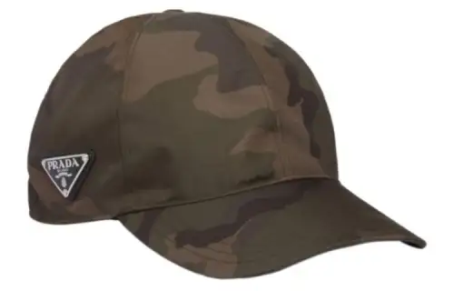 PRADA Recycled Polyamide Baseball Caps Men's Camouflage
