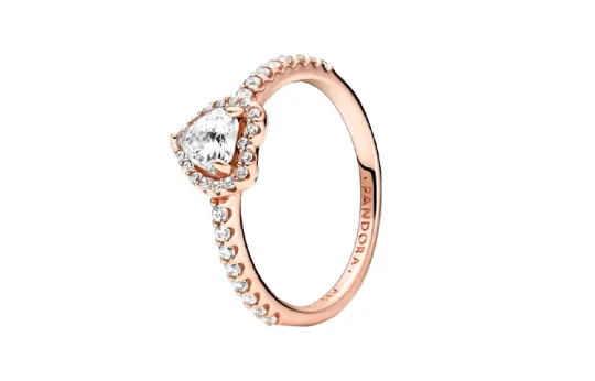 Pandora Copper silver Alloy Rings Women's Rose Gold