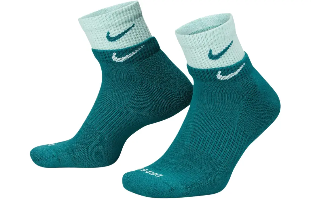 Nike Crew Socks Men's 1 Pack Geode Water Duck Cyan/Ice Jadeite Green