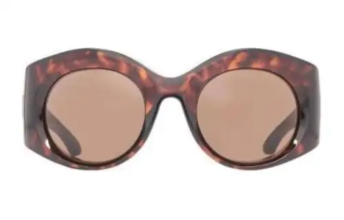 Balenciaga Oval Sunglasses Women's Tortoiseshell