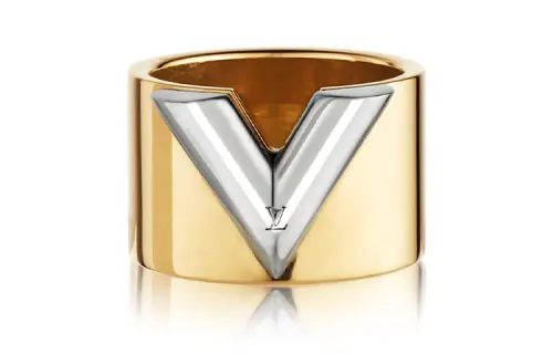 LOUIS VUITTON ESSENTIAL V Rings Women's Gold