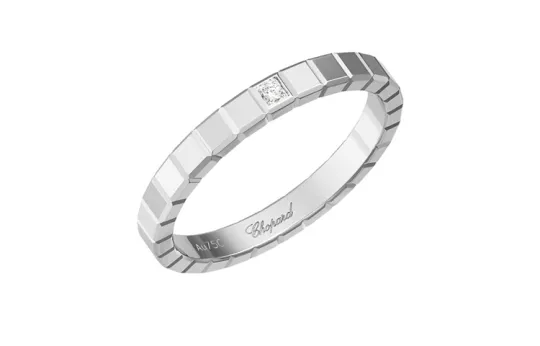 18kt white gold Ice Cube diamond ring