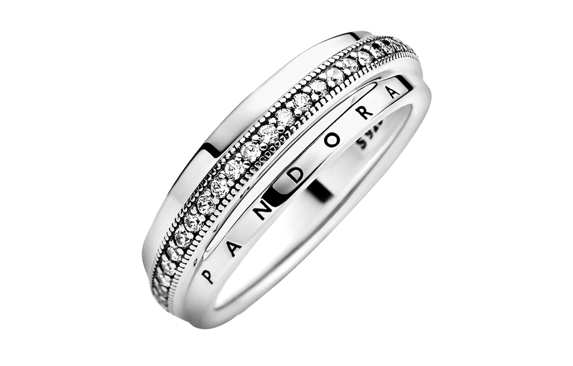 Женское кольцо Pandora Pavé (серебряное) — фото 4