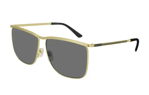 GUCCI Metal Oval Sunglasses Men's