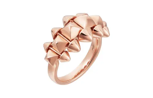 CARTIER CLASH 18K Gold Rings Unisex Rose Gold
