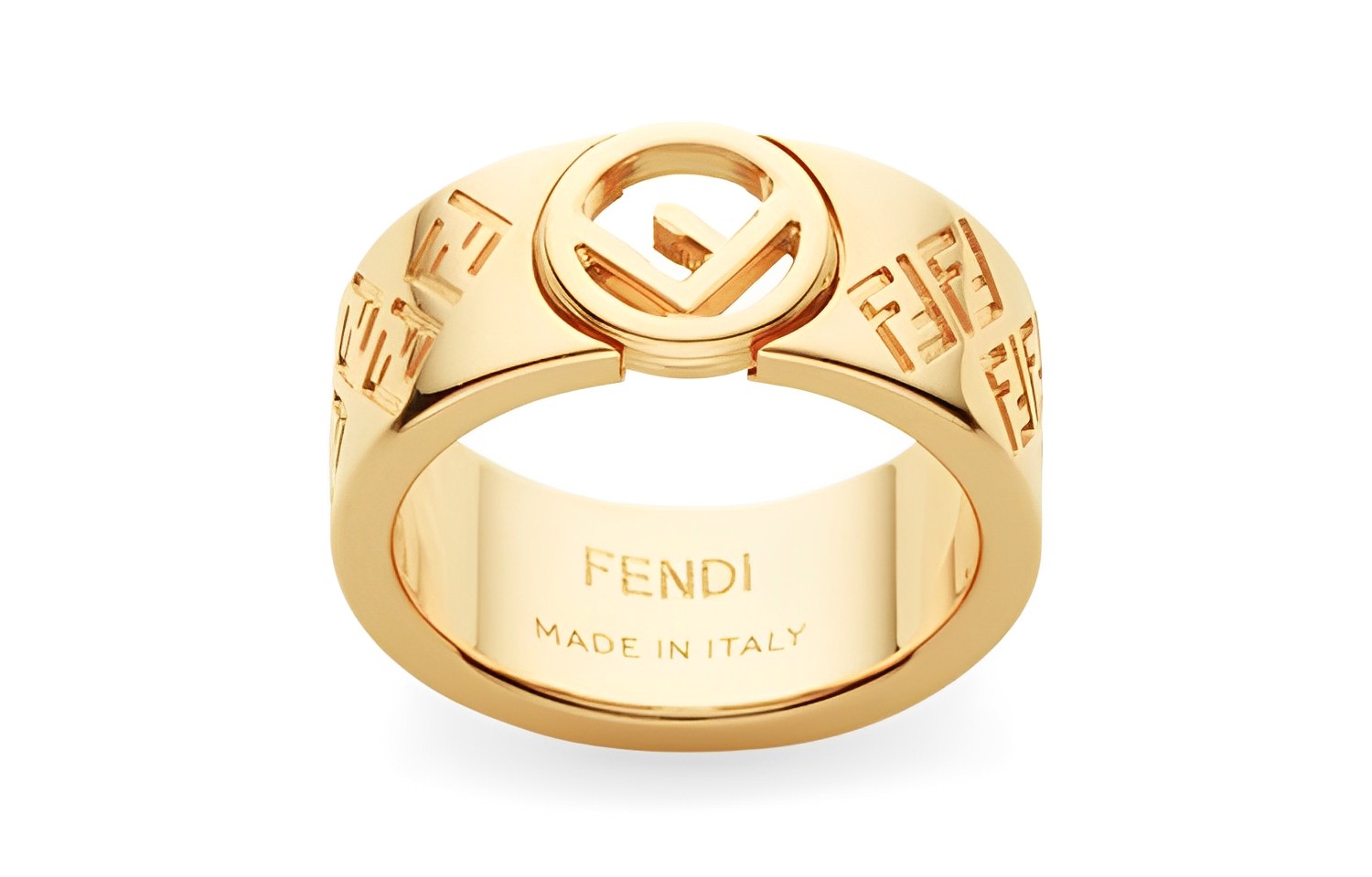 Кольцо Fendi Logo (золотое)