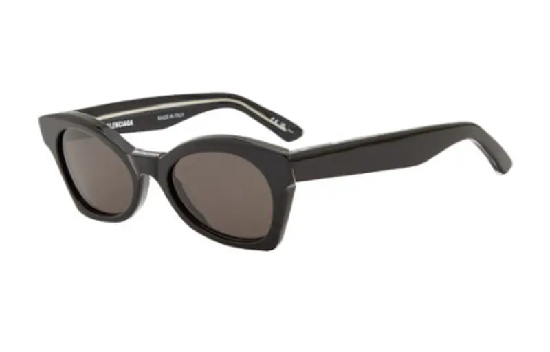 Balenciaga Irregular Shape Sunglasses Men's Black