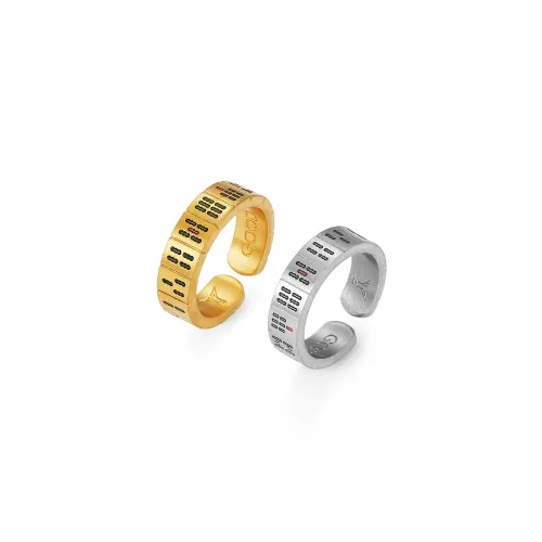 Zeroline Titanium Steel Rings Unisex
