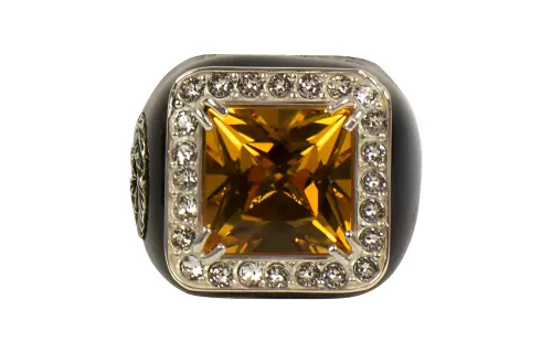 GUCCI Stone And Crystals Ring