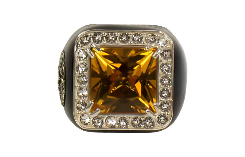GUCCI Stone And Crystals Ring