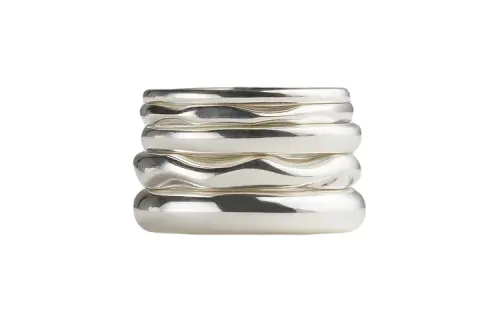 Bottega Veneta Rings Women's Silver