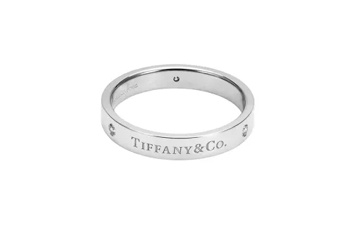 TIFFANY & CO. Return To Tiffany Collection Diamond Rings Men's White