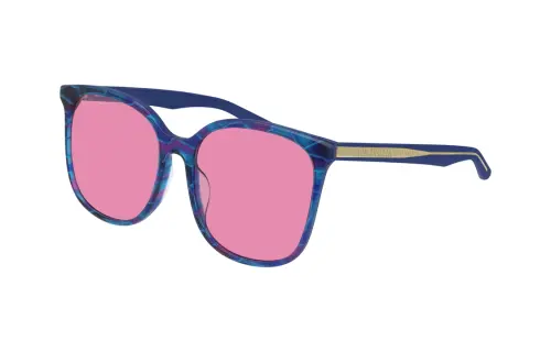 Balenciaga Acetate Square Sunglasses Unisex Light Blue