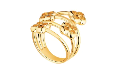 LOUIS VUITTON Pre Owned 2010s Flower Spiral Ring