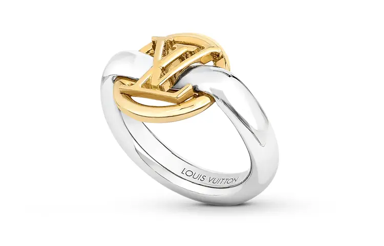 LOUIS VUITTON Metal Rings Unisex Gold/Silver