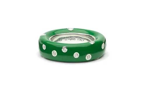 Bottega Veneta Rings Women's Green
