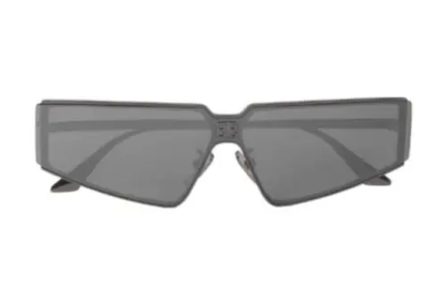 Balenciaga Metal Irregular Shape Sunglasses Women's Gray