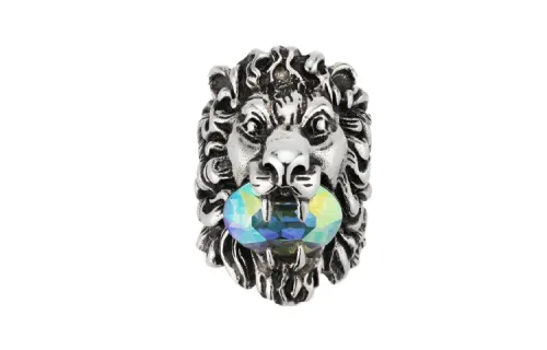GUCCI Vintage Web Rings Unisex Palladium Gold