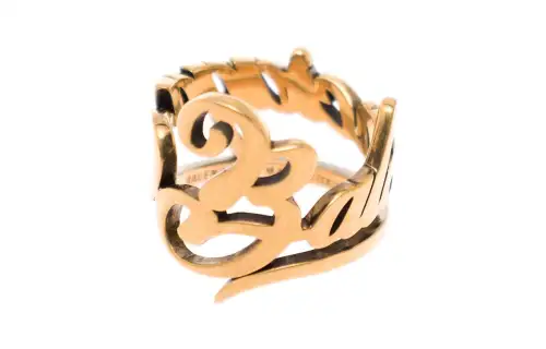 【Best of: PromotionsPrevious Season】Typo antique-effect ring