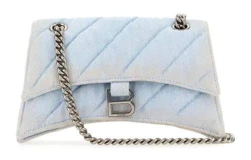 Balenciaga Denim Crush S Shoulder Bag