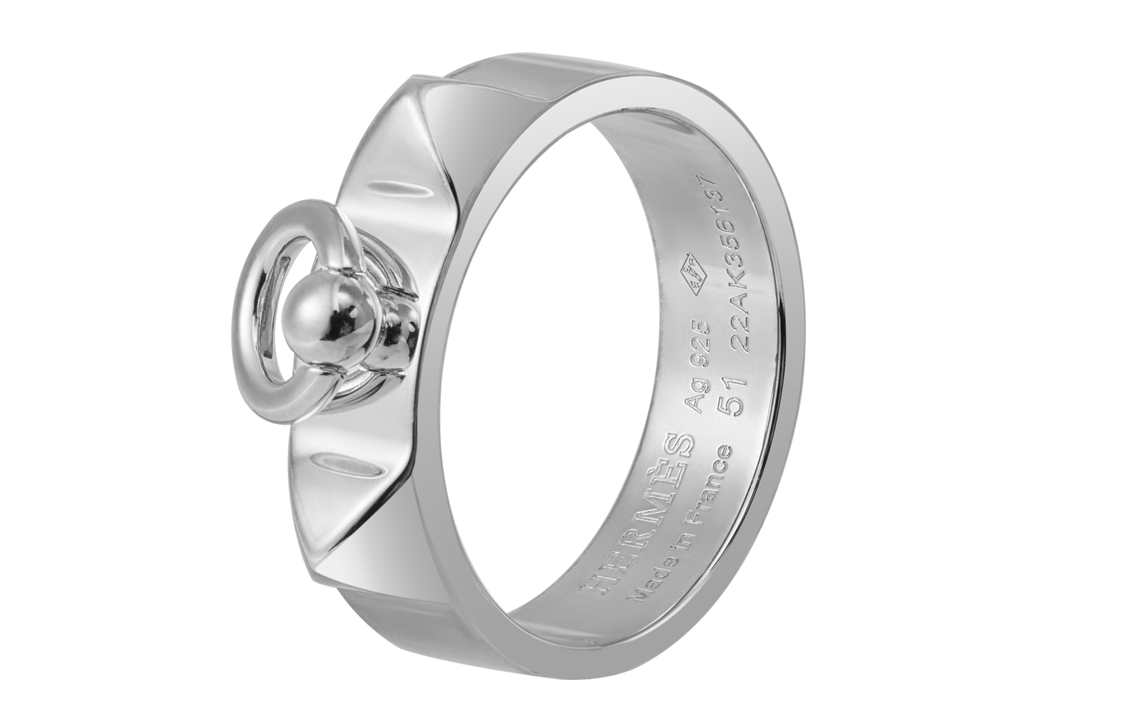 Кольцо Hermes Collier de Chien (серебряное) — фото 2