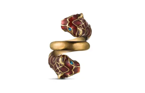 GUCCI Artificial Crystal Rings Unisex