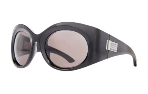 Balenciaga Round Sunglasses Women's Black