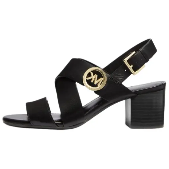 Michael Kors Vera Logo-plaque Leather Sandals