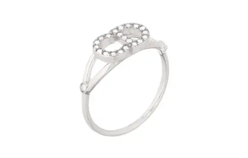 DIOR Metal Rings Women's Silver