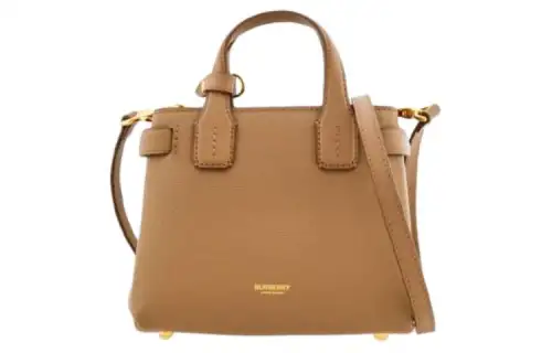 Burberry Grain Leather Shoulder Bag, Crossbody Bag, Handbag Women's Ostrich Color