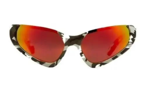 Balenciaga Nylon Irregular Shape Sunglasses Men's Camouflage