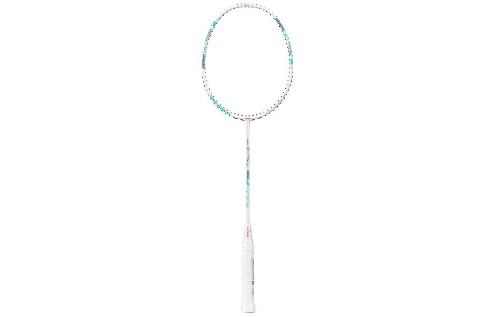LiNing Thunder BIGBANG Full Carbon Badminton Rackets Offensive Type Heavy Head, Stiff Shaft Professional 4U Pearl White