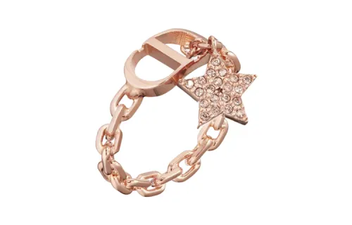 DIOR Stars Metal Rings Women's Rose Gold