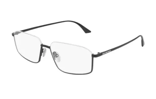 Balenciaga Rectangular Eyeglass Frames Men's Black