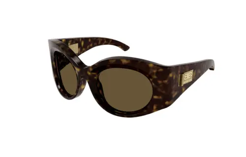 Balenciaga Oval Sunglasses Women's Tortoiseshell
